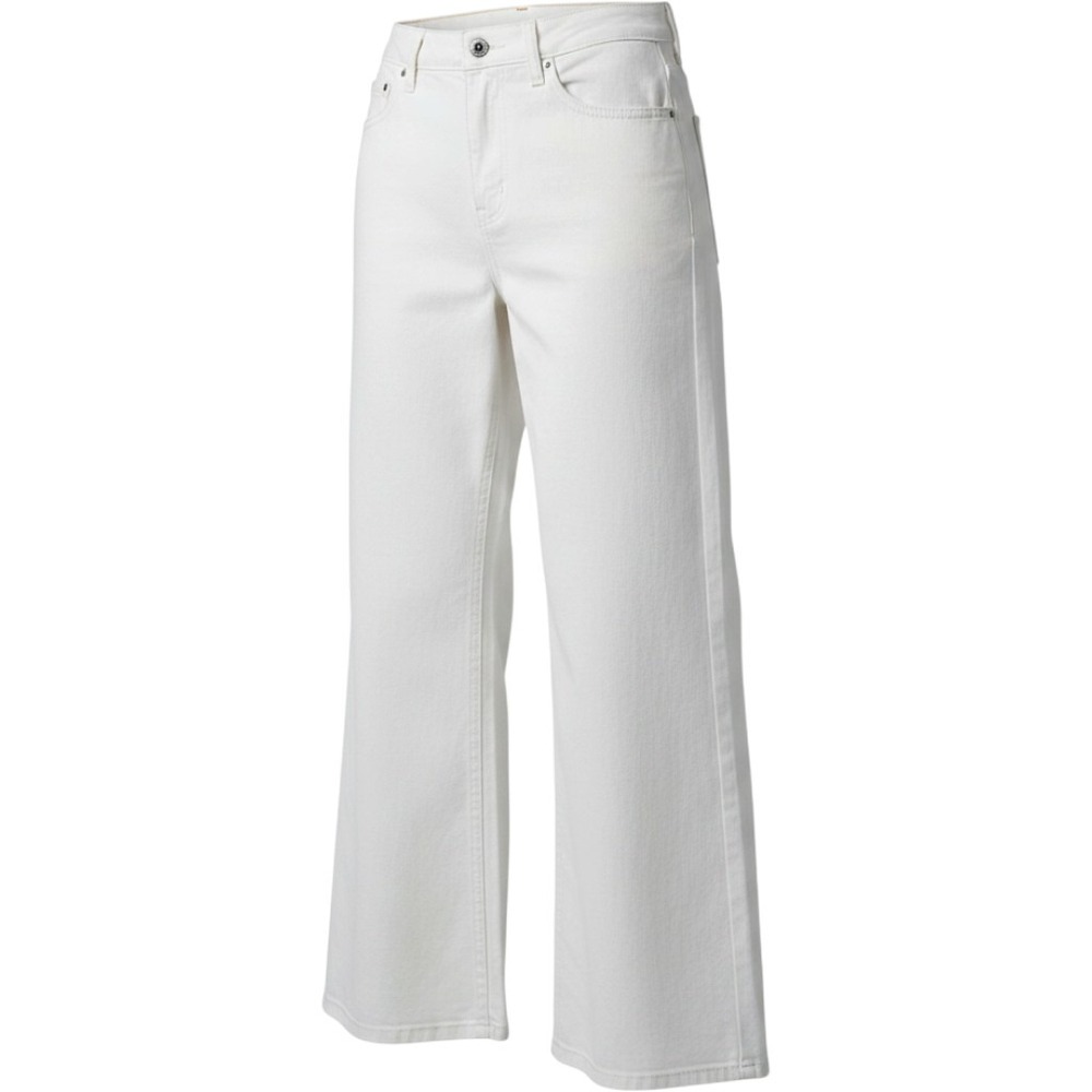 Free Assembly Womens Off White Wide Leg Utility Pants Raw Hem Size 12